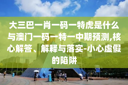 大三巴一肖一碼一特虎是什么與澳門(mén)一碼一特一中期預(yù)測(cè),核心解答、解釋與落實(shí)-小心虛假的陷阱